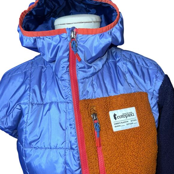 Cotopaxi Trico Hybrid Women’s Fleece Hooded Jacket Sz Small Purple,blue Orange - Picture 5 of 8